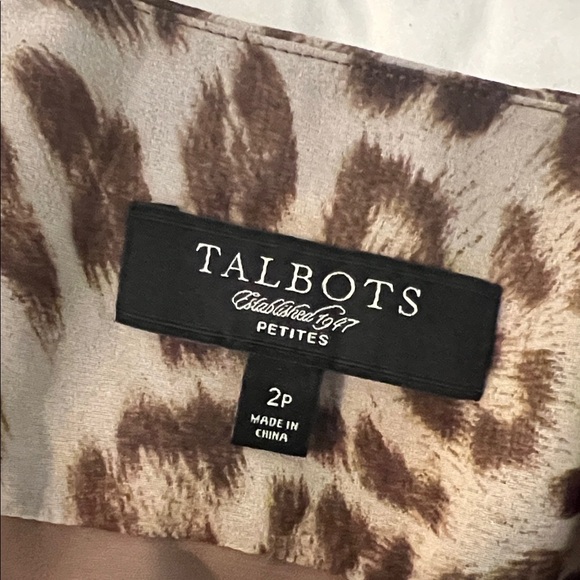 Talbots Animal Print Ruffle Mini Skirt - Picture 2 of 3